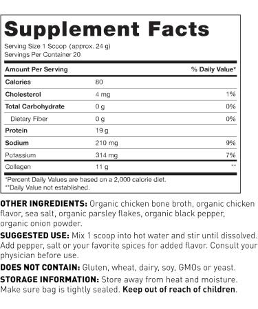 Amy Myers MD Beno Broth Collagen - Chicken - 20 Serving - 16.93 Oz - Buy Online on GoSupps.com