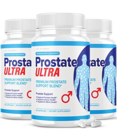 (3 Pack) Prostate Ultra Supplements for Men Prostate Health Formula (180 Capsules)