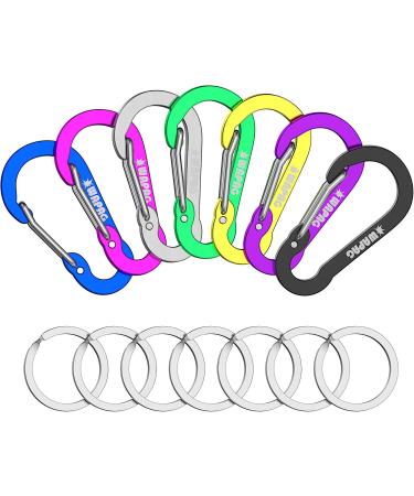 Karabiner 2-Inch Flat Mini Clip Hook - 14 Pack for Keys & Small Objects | Ideal for Camping & Hiking - Durable Indoor & Outdoor Accessory - Buy Online on GoSupps.com