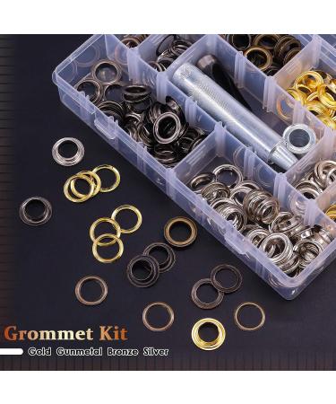 Hilitchi 160 Sets 1/2 Inch Grommets Eyelets Grommet Kit with Punch Hole Tool Installation Tool for Tarpaulin  Fabric  Curtains and Craft Making  Tarpaulin Repair (Assorted Color) - Buy Online on GoSupps.com