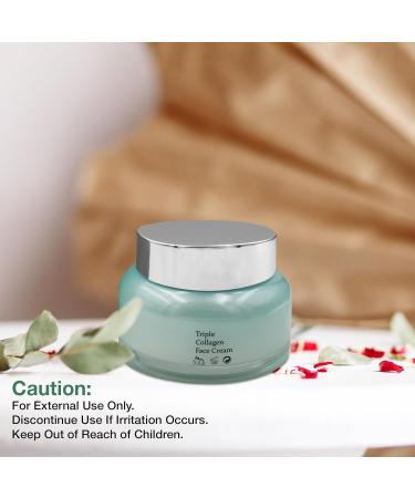 Organic Triple Collagen Anti-Aging Face Cream 50ml | Moisturizing & Firming Skincare with Natural Ingredients for Fine Lines & Dark Spots - Buy Online on GoSupps.com