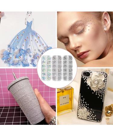 4520 Piece Rhinestone Nails Set Multi-Shapes Glitter Stones Nails Many Sizes Nail Stones for Nail Art Clothing DIY Crafts with Pick Up Pen + Tweezers - Buy Online on GoSupps.com