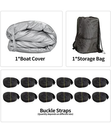 iCOVER 20'-23' Trailerable Boat Cover | Waterproof Heavy Duty Marine Grade Polyester | Fits V-Hull Fish&Ski, Pro-Style Fishing Boat, Runabout, Bass Boat | 20ft-23ft Long X 100 Wide | 150D Silver E - Buy Online on GoSupps.com