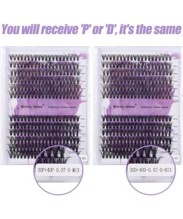 Individual Lashes 240PCS Cluster Extensions C Curl 0.07mm 30D/40D Mixed 12-16mm RR-12-16mm Clusters - Buy Online on GoSupps.com