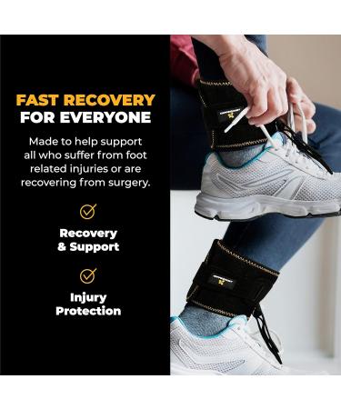 Buy CopperJoint Drop Foot Brace - Copper Infused AFO for Reduced Discomfort & Enhanced Walking - Effective Foot Drop Orthosis in Black - Buy Online on GoSupps.com