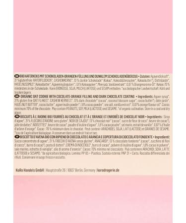 KoRo - Organic Dark Chocolate Bites with Orange 12 x 2 x 20g - Oat and Cashew Base - Fruity Orange Filling - Vegan - Buy Online on GoSupps.com