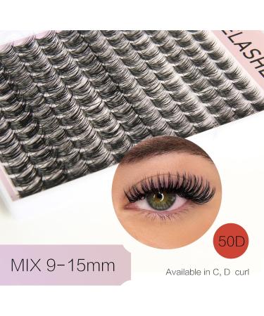 3D Fake Lashes Set - Individual False Eyelashes with Eyelash Glue and Tweezers for Beginners Reusable - Buy Online on GoSupps.com