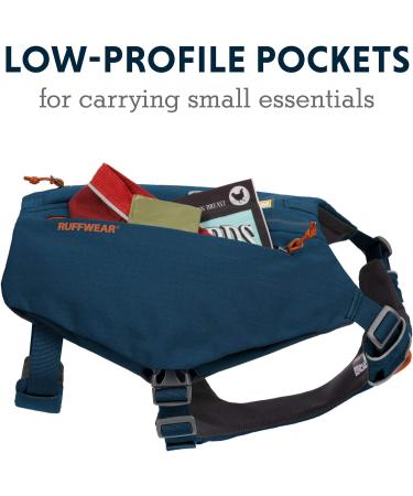 RUFFWEAR Dog Harness with Pockets | Switchbak All-Day Comfort for Large & XL Dogs | Ideal for Daily Use & Short Trips - Blue Moon - Buy Online on GoSupps.com