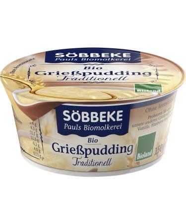S bbeke Organic Semolina Pudding Traditional (6 x 150 gr) 150 g (pack of 6)