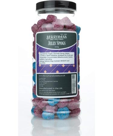 Original Jelly Spogs Retro Sweets Gift Jar By Berrymans Sweet Shop - Classic Sweets Traditional Taste. - Buy Online on GoSupps.com