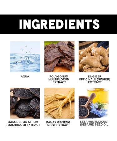 Hair dye shampoo natural plant extract formula -30 minutes worry free hair dyeing (Black) - Buy Online on GoSupps.com