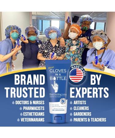 Gloves In A Bottle Psoriasis Eczema Relief Cream Set - Shielding Lotion for Women Men 6 Months Old/Older Babies- Cracked Hands Repair Cream (Original 8 oz + Botanical 3.4 oz) - Buy Online on GoSupps.com