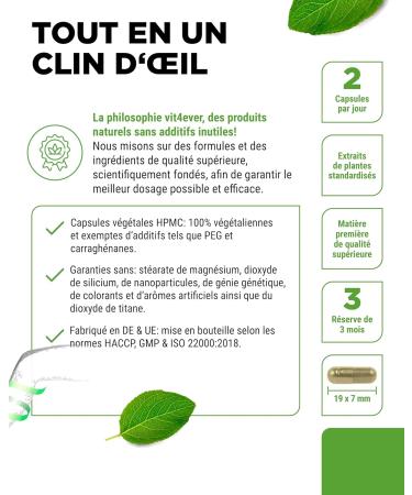 Complexe Veineux - 180 capsules - 3 mois d'approvisionnement - Hautement dos en rutine m lilot extrait de marron d'Inde mangan se cuivre - Extraits Premium - Vegan - Buy Online on GoSupps.com