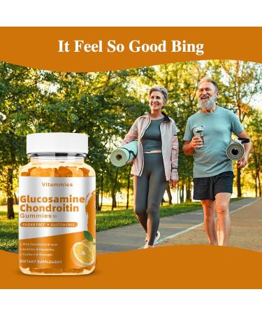 Glucosamine Chondroitin Gummies with MSM & Elderberry Extra Strength - Joint Support Antioxidant Immune Support Supplement for Adults Men & Women Minerals coenzyme Q10 DHA - 60 Orange Gummies - Buy Online on GoSupps.com