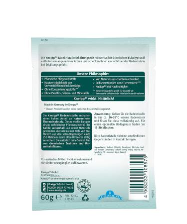 Bath Crystals for Colds - Pack of 6 (6 x 60g) | Soothing Bath Salts for Relief | International Shipping Available - Buy Online on GoSupps.com