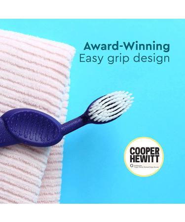 RADIUS Flex Brush Soft Toothbrush - Right Handed, Black | Gentle Clean & Eco-Friendly - Buy Online on GoSupps.com
