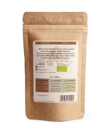 Buy Spintz Bio Ceylon Cinnamon Rods 50st | 13-14 cm Organic & Extra Long | Sustainable & Plastic-Free Packaging | Fresh 340g Ceylon Cinnamon Sticks - Buy Online on GoSupps.com