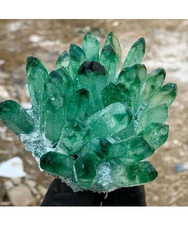 300-700g Natural Green Ghost Quartz Crystals raw Gemstone Specimen for Home&Office Decoration fengshui Gift (Size : 400-500g) HOMEZHOU (Size : 300-400g) - Buy Online on GoSupps.com