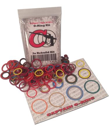 Spyder 12/13 Color Coded 3X Oring Rebuild Kit - Compatible with Various Spyder Paintball Markers - Buy Online on GoSupps.com