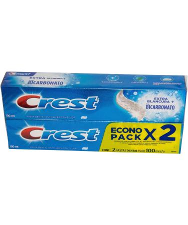 2x Crest Extra Blancura + Bicarbonate 100ml - Buy Online on GoSupps.com