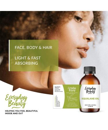 Squalane Oil - 100% Pure & Natural Plant Derived Facial Oil - 2 Fl Oz - Buy Online on GoSupps.com
