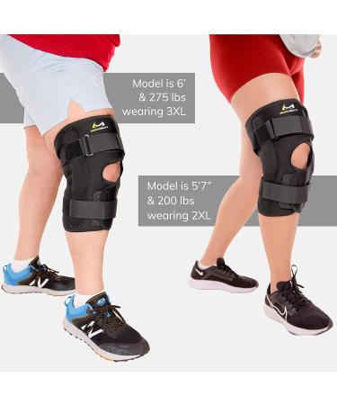 Buy BraceAbility Obesity Hinged Knee Brace XXXL | Plus Size Support for Arthritis Joint Pain Relief & Ligament Weakness - Ideal for Men & Women - Buy Online on GoSupps.com