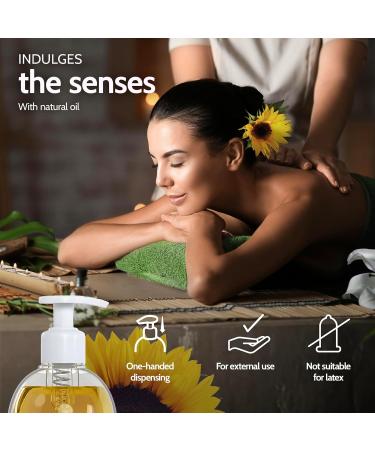 Vibratissimo Natural - Massage Oil for Sensual Pleasure Love Oil Erotic Oil 1000ml Natural 1 l (Pack of 1) - Buy Online on GoSupps.com