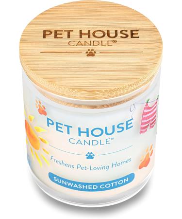 One for All Pet House Candle - 100% Soy Wax Non-Toxic & Eco-Friendly Fragrance Sun-Washed Cotton Scent Pet-Free Disposal Ideal for Home - Buy Online on GoSupps.com