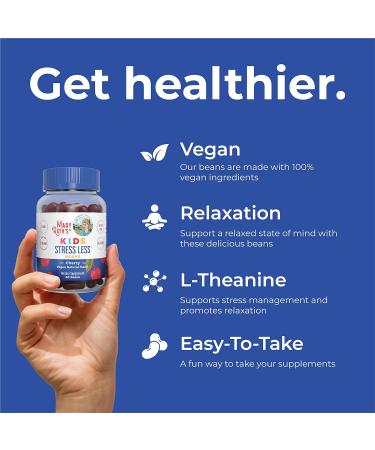 MaryRuth's Stress Relief Vita-Beans for Kids | Calm & Relaxation Support with Magnesium Citrate & L-Theanine | Vegan & Non-GMO | 60 Count - Buy Online on GoSupps.com