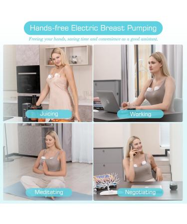 Electric Hands-Free Breast Pump | 2 Modes & 9 Levels | LCD Display | Rechargeable | Low Noise | Portable | 21mm/24mm Flanges | Blue (2PCS) - Buy Online on GoSupps.com