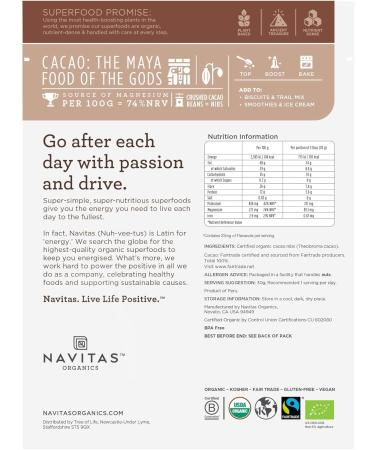 Navitas Cacao Nibs 227g - Buy Online on GoSupps.com