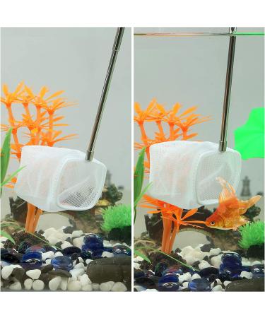 Carefree Fish Aquarium Stainless Steel Small Fishing Net  Extendable Handle Shrimp Net  Soft Light Tiny Net  Fish Tank Cleaner Long Handle(Please Note The Size of The Product) Black1 square - Buy Online on GoSupps.com