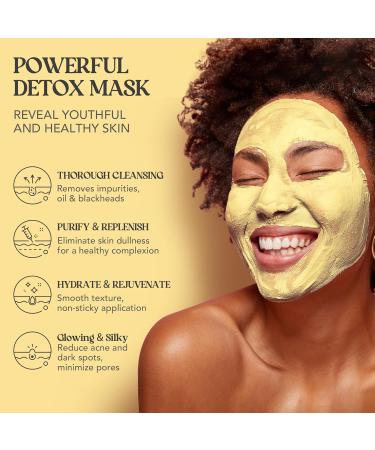 Neatique Vitamin C Clay Mask with Turmeric - Deep Purification & Detox for Even Skin Tone Post-Acne Radiance Minimizes Dark Spots - 7.01 Oz - Buy Online on GoSupps.com