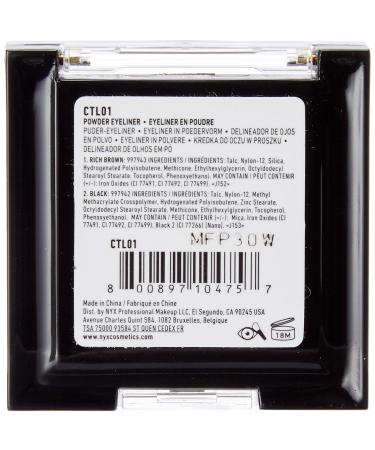 NYX Cake That! Powder Eyeliner 0.09oz in Black Brown (CTL01) - Buy Online on GoSupps.com