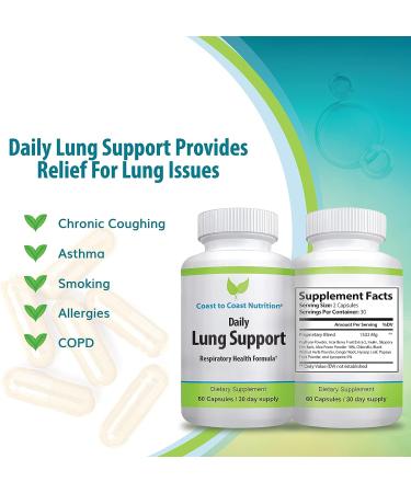 Lung Detox & Cleanser Supplement- Improves Breathing & Relieves Respiratory Issues - Fight Allergies, Wheezing & Coughing - 60 Capsules - Buy Online on GoSupps.com
