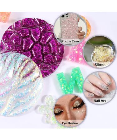 Renfio Opal Chunky Glitter 4.37 Oz - Extra Fine Glitter Powder for Crafts, Nail Art, Tumbler, Festival Decor - Magic Opal - Buy Online on GoSupps.com