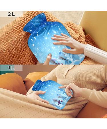 Snowmen Standing Christmas Hot Water Bottle 2L - Pain Relief & Warmth for Adults | Perfect Bed & Foot Warmer - Buy Online on GoSupps.com
