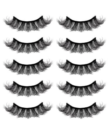 Buy Sibba 3D Multi-Layered Curly False Eyelashes - 5 Pairs of 18mm Faux Mink Eye Lash Extensions (Style 04) | Dramatic & Fluffy Volume for Stunning Eyes - Buy Online on GoSupps.com