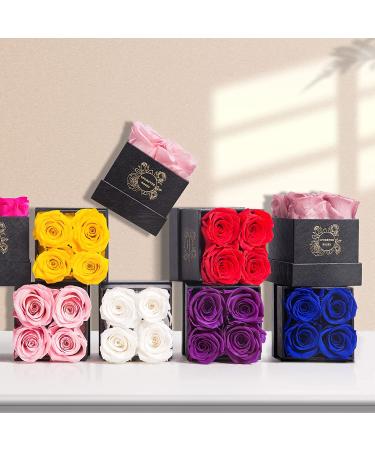 UFOREVER ROSES Preserved Roses in Box - Royal Blue, Lasts a Year - Perfect Gift for Her on Mother's Day, Valentine's Day, Christmas, Birthday, Anniversary - Buy Online on GoSupps.com