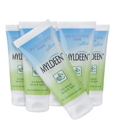 Myldeen skin protection cream |Hand cream hand care |Tubes tube |Care at work occupational safety |Maintains and protects dry and cracked hands not fatty (6 pieces) 100 ml (6 Pack)