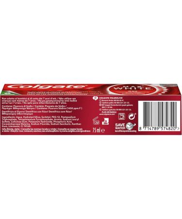  Colgate Colgate Max White One Whitening Toothpaste 12 x 75 ml clinically proven formula removes up to 100% of surface stains teeth 1 shade whiter in 1 week - Buy Online on GoSupps.com
