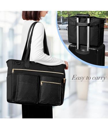 Fasrom Nurse Tote Bag with Laptop Sleeve - Ideal for Nurses and Medical Assistants - Black (Patent Design) - Buy Online on GoSupps.com