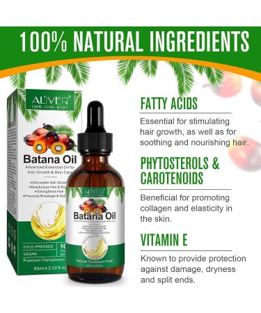 JCZQDRPC Batana Oil for Hair Growth & Skin Care | 100% Pure Essential Oil - 60ml for Hair Eyebrows & Eyelashes - Buy Online on GoSupps.com