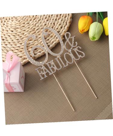 Vaguelly 60 Cupcake Appetizer Picks Birthday Cake Decor Dessert Toppers Party Food Picks Number Cake Decorations Crystal Birthday Acrylic Cake Picks Glitter Big Crown Bride Golden Size 1 - Buy Online on GoSupps.com