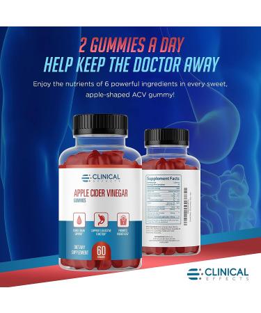 Apple Cider Vinegar Gummies for Weight Management & Immune Health - B Vitamins, Pomegranate, Beet Root - 60 Gummies - USA Made - Buy Online on GoSupps.com