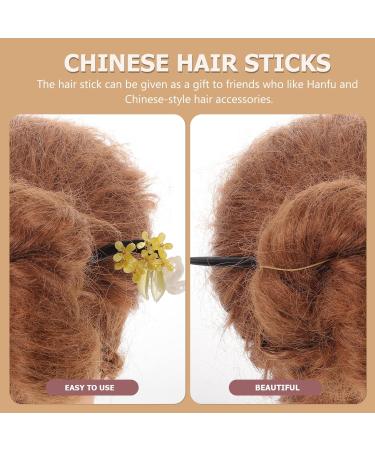 minkissy Hairpin Hair Clip for Women Hanfu Hair Stick Hair Decorations for Women Hanfu Hair Chopsticks Hair Chopsticks for Women Hair Combs for Women Chignon Wood Japanese-style Miss China - Buy Online on GoSupps.com