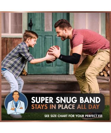 Dr. Frederick's Original Copper Compression Elbow Sleeve - Elbow Support for Men & Women - Tendonitis Pain Relief - Golf & Tennis Elbow Brace - Small Size - International Shipping - Buy Online on GoSupps.com