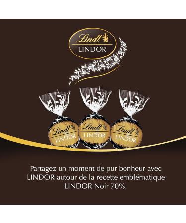 Lindt - LINDOR Cornet - Dark Chocolate 70% Cocoa - Heart Fondant 200g - Buy Online on GoSupps.com