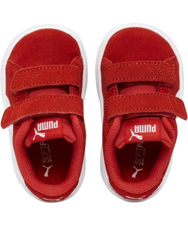 PUMA Kids Smash V2 Buck V INF Sneaker - High Risk Red/White - 9 UK Child - Buy Online on GoSupps.com