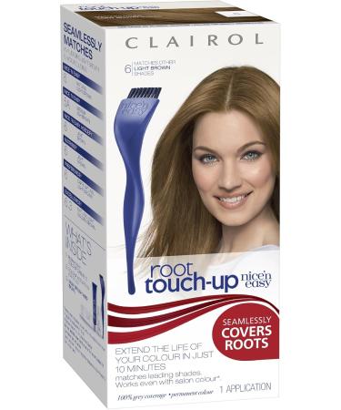 Clairol Nice'n Easy Hair Colourant Root Touch Up 6 Light Brown - Buy Internationally | Perfect Hair Colour Solution - Buy Online on GoSupps.com